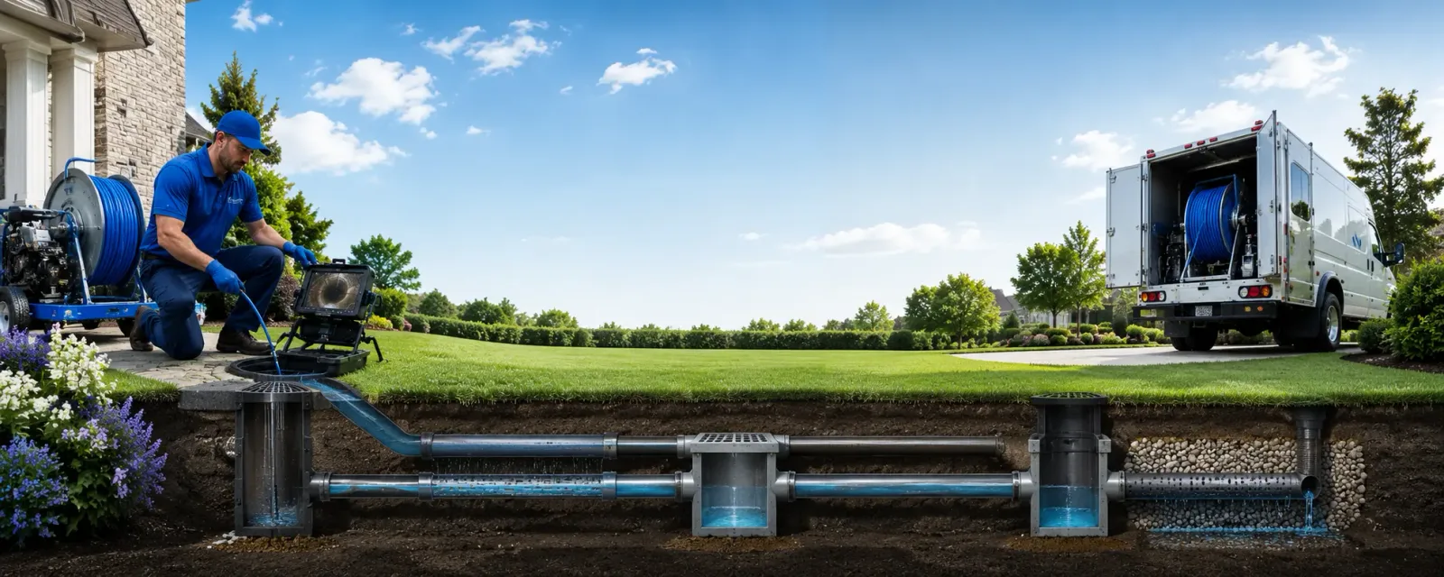 Outdoor drain cleaning information for Elma, IA